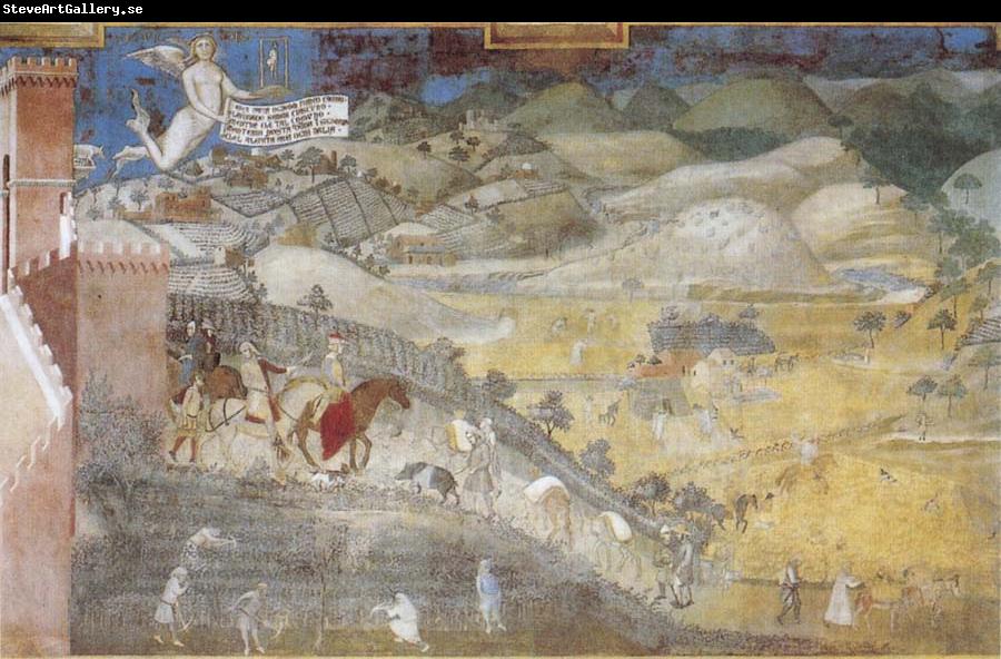 Ambrogio Lorenzetti Life in the Country